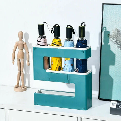 Aufbewahrung Regenregal Regenschirm Abtropfgestell Kreatives, An Der Wand Montiertes, Stanzfreies Regenrohr – Bild 5