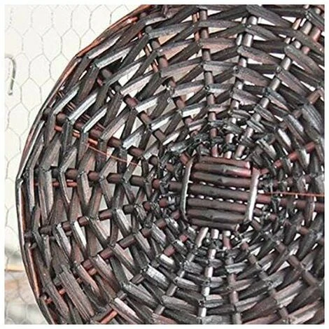 Blumentopf-Hängekorb, Wanddekoration, Rattankorb Mit Einfachen Griffen, Für Hausgarten, Hochzeit, Wanddekoration, Stil 3, Klein – Bild 5