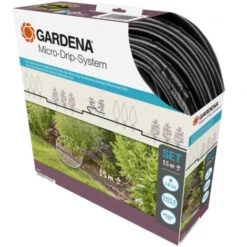 Gardena Micro-Drip-System Tropfbewässerung Set Gemüse-/Pflanzreihen 15 M