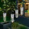 Solar Hängeleuchten 4er Set Warmweiß Solarleuchte LED Garten Deko Esotec 102117