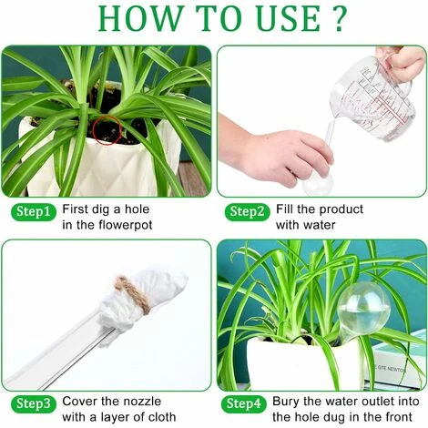 PCS Pflanzenbewässerungsbirnen Automatische Bewässerungskugeln Kunststoff-Selbstbewässerungskugeln Gartenwassergerät Für Pflanzen Im Innen- Und Außenbereich – Bild 3