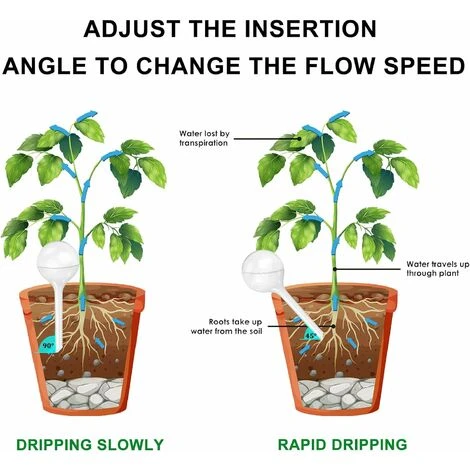 PCS Pflanzenbewässerungsbirnen Automatische Bewässerungskugeln Kunststoff-Selbstbewässerungskugeln Gartenwassergerät Für Pflanzen Im Innen- Und Außenbereich – Bild 4