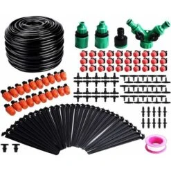 Gartenbewässerungssystem, 30 M Mikro-Tropfbewässerungsset DIY Pflanzensprühdüsen