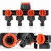 4-Wege-Gartenschlauch-Splitter, Schlauchverbinder, Garten-Bewässerungswerkzeug, Bequemer Gummierter Griff-Wasserhahn-Adapter