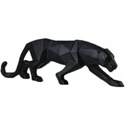 Panther-Skulptur, Moderne Leoparden-Statue, Geometrische Tierharz-Ornamente, Wohnzimmer-Dekoration Für Zuhause, Schlafzimmer, Bibliothek