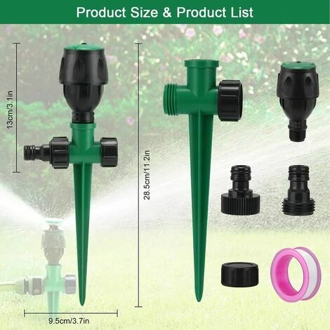 Rasensprenger 360° Drehbarer Sprinkler Für 4–7 M Bewässerung Großer FlächenGartensprenger Sprinkler Sprinkler Für Garten/Rasen/Bewässerung – Bild 5