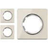 OneKeyElectro Set: 3x Garda Glas- Abdeckrahmen Set  Abdeckrahmen Für Lichtschalter Oder Steckdose 1fach  Unterputz  Matt- Antifingerprint  Schutzart IP20 - Beige