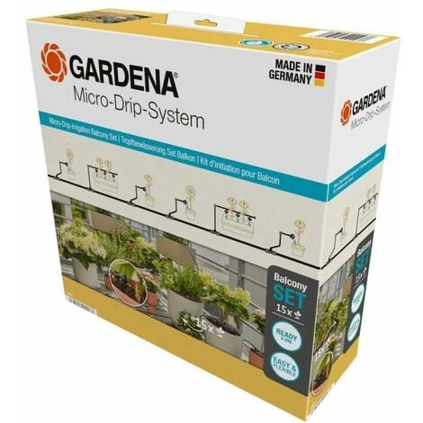 GARDENA 13401-32 Micro-Drip-System Start Set Für Balkone - Aktion