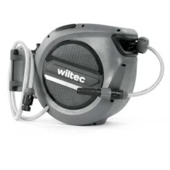 XPOtool Schlauchbox Mit Aufroll-Automatik 20m Wasserschlauch Zur Wandmontage Für Gartenbewässerung