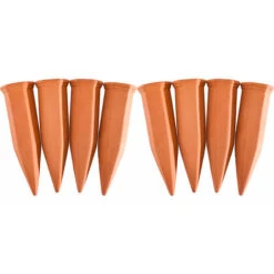 Bewässerungskegel, Terrakotta, 8er-Set, Für 1,5-l-Haustierflaschen, Pflanzgefäße Und Topfpflanzen, Terrakotta