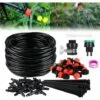 Tropfbewässerungsset, Automatisches DIY-Bewässerungssystem Mit Mikrosprinkler Und 15 M Schlauch Für Garten, Gewächshaus, Gemüsebeet, Rasen – 1 Stück