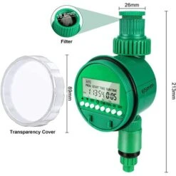 Intelligenter Bewässerungstimer, Automatischer Sprinkler, Programmierbarer Wasserdichter Timer, LED-Anzeige, Sprinklersteuerung Für Garten- Und Landwirtschaftsbewässerung, Gartenbewässerung