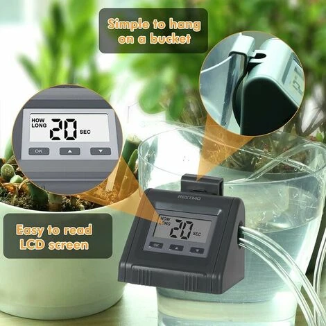 Automatisches Bewässerungssystem Für Topfpflanzen, DIY-Mikro-Selbsttropfbewässerungsset Mit Zeitplan – Bild 5