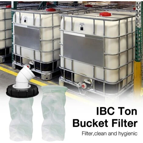 45° IBC-Deckelfilter, 163 Mm Nylon-Regenwasserfilter, Waschbar Mit Deckel Für IBC-Regenwassertank DN 150 – Bild 3