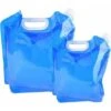 Karaffe Trinkwasser. 2er-Pack Faltbare Laptops (5L/10L) Zum Wandern, Camping, Picknicken, Reisen, Grillen. Weiss.